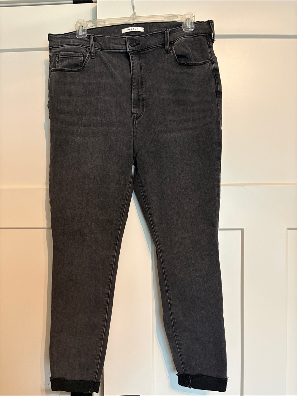 PacSun Women's Charcoal High-Rise Skinny Jeans